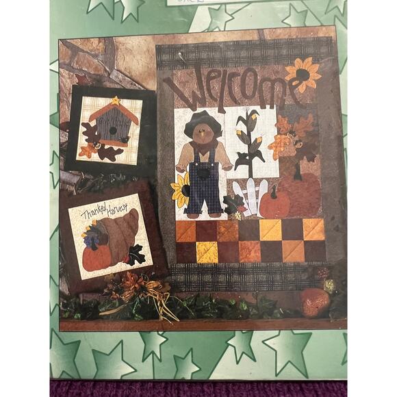 quilt pattern mini quilt blocks scarecrow fall thanksgiving - Picture 2 of 6